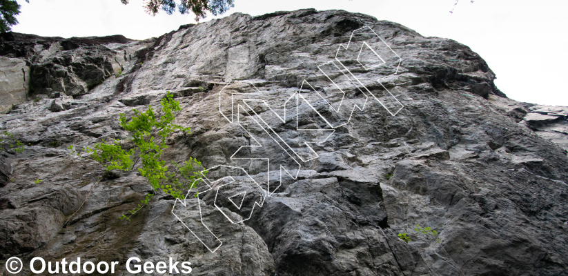 photo of Hard Liner, 5.13a ★★ at World Wall I from Exit 32 (Little Si) Rock Climbs