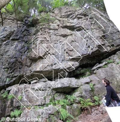 photo of Radioactive Decay, 5.10b ★★ at Amazonia from Exit 38 Rock Climbs