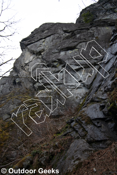 photo of Meta Wall from Exit 38 Rock Climbs