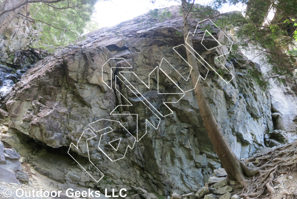photo of Subliminal, 5.10b ★★ at Substation from Exit 38 Rock Climbs