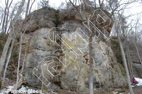 photo of A Wall from Iowa Limestone