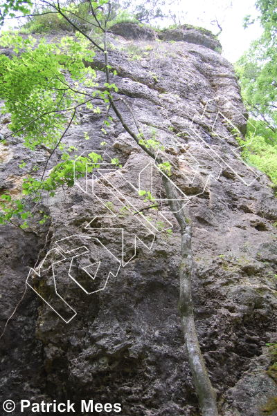 photo of DAAHGO  , 5.11a/b ★★ at Mother Wall from Iowa Limestone