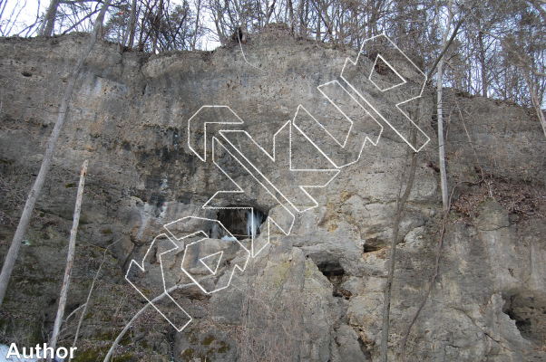 photo of Chicago Wall from Iowa Limestone