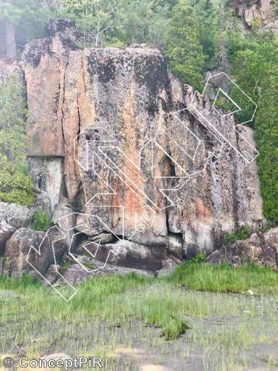 photo of Bikini Rock from Québec: Parois d'escalade du Saguenay