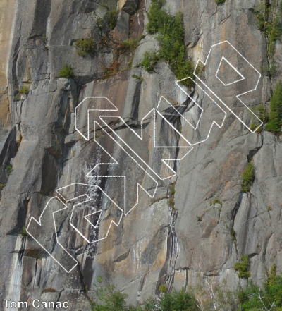 photo of Brise-glace,   at Le Cap Trinité from Québec: Parois d'escalade du Saguenay