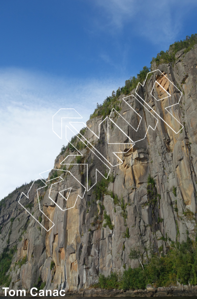 photo of Brise-glace,   at Le Cap Trinité from Québec: Parois d'escalade du Saguenay