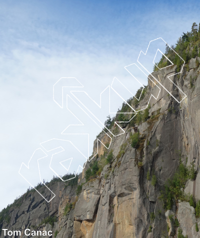 photo of Brise-glace,   at Le Cap Trinité from Québec: Parois d'escalade du Saguenay