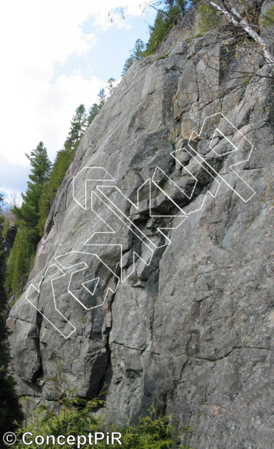 photo of La Dalle Egen from Québec: Parois d'escalade du Saguenay