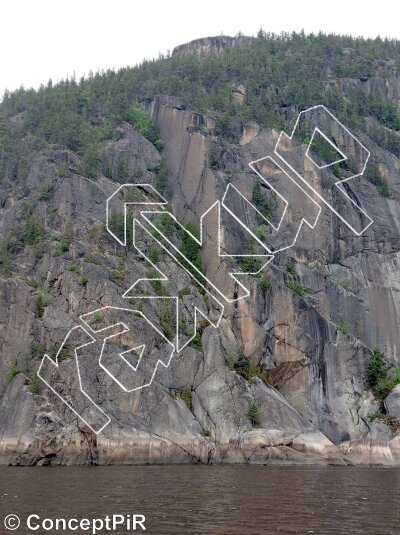 photo of La Paroi François-Xavier Garneau from Québec: Parois d'escalade du Saguenay