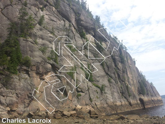 photo of La Paroi François-Xavier Garneau from Québec: Parois d'escalade du Saguenay