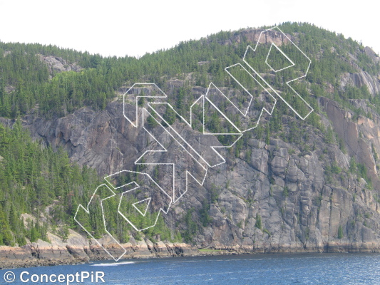 photo of La Paroi François-Xavier Garneau from Québec: Parois d'escalade du Saguenay