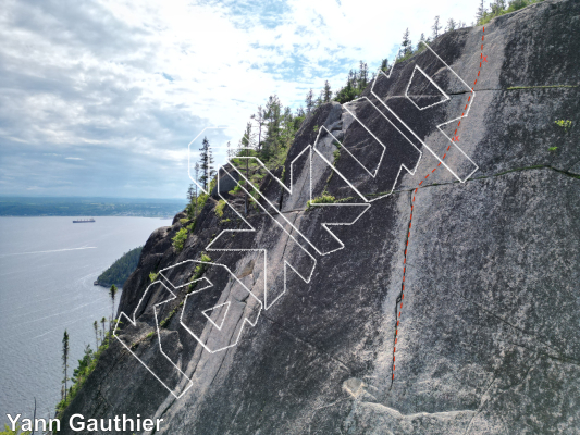 photo of La Paroi François-Xavier Garneau from Québec: Parois d'escalade du Saguenay