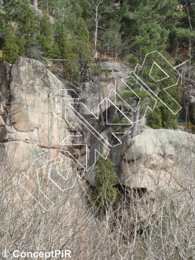 photo of Kaia, 5.10a ★ at L'Interface from Québec: Parois d'escalade du Saguenay