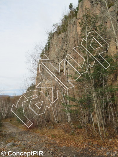 photo of Entrée par effraction,   at Les Marshmallows from Québec: Parois d'escalade du Saguenay