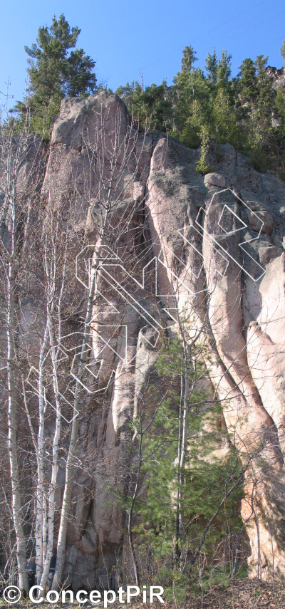 photo of Dura lex sed lex, 5.13b  at Les Marshmallows from Québec: Parois d'escalade du Saguenay