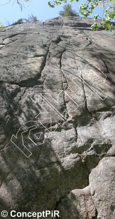 photo of Slab académie, 5.11b/c  at Les Monts et Merveilles from Québec: Parois d'escalade du Saguenay