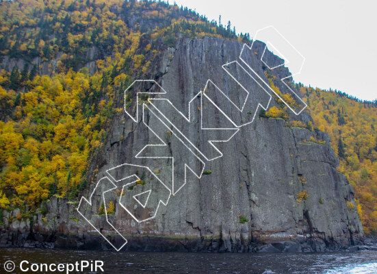 photo of Le Tableau (Saint-Basile-de-Tableau) from Québec: Parois d'escalade du Saguenay