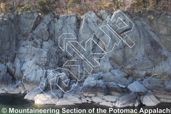 photo of Inclined Plane, 5.7  at Dr. Needlepoint from Great Falls of the Potomac