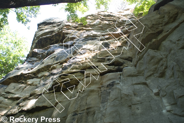 photo of The Crime Buttress from Foster Falls