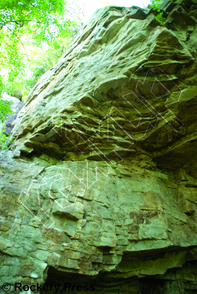 photo of Dumkopf, 5.11c ★★ at The Right Bunker from Foster Falls