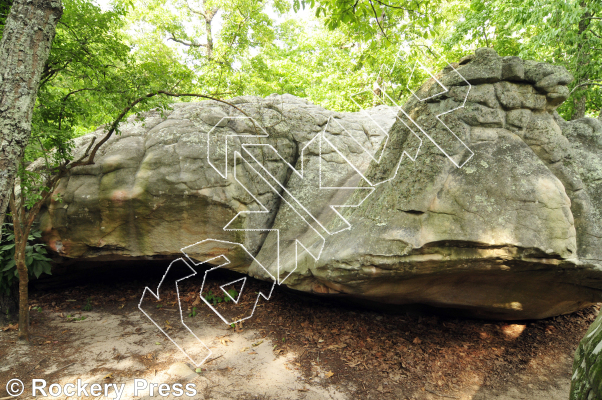 photo of Odd Job, V8 ★★ at Supa Coola Area from Horse Pens 40 Bouldering