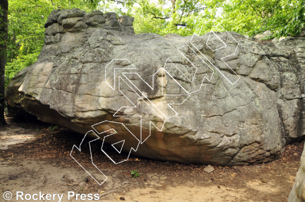 photo of Five-O, V9 ★★★ at Supa Coola Area from Horse Pens 40 Bouldering