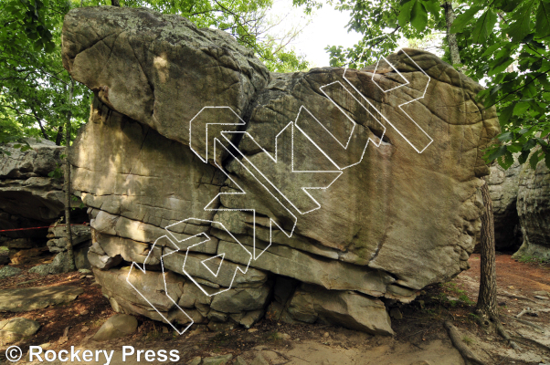 photo of Genesis Double, V5 ★ at Skywalker Area from Horse Pens 40 Bouldering