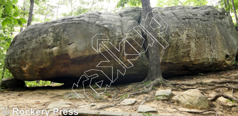 photo of Getcha Some, V5 ★★★ at The High Life Boulder from Horse Pens 40 Bouldering