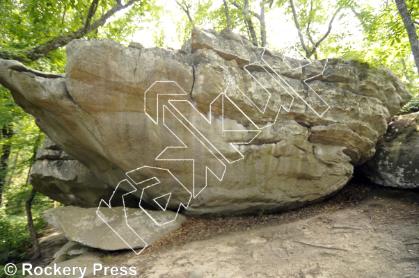 photo of Lady Slipper Boulder from Horse Pens 40 Bouldering