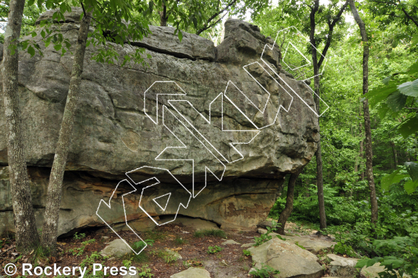 photo of Mulletino Boulder from Horse Pens 40 Bouldering