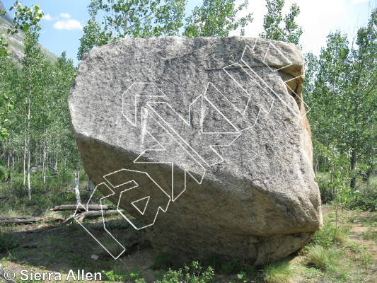 photo of Hike-up, VB ★★ at Largo's Pinch from Yukon Bouldering