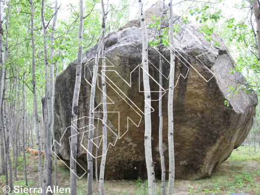 photo of Ethan's Project,   at The Big Julie Boulder from Yukon Bouldering