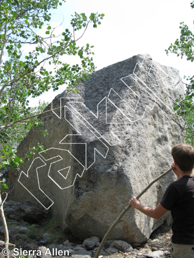 photo of Timeless Classic, VB ★★★ at The Classic from Yukon Bouldering