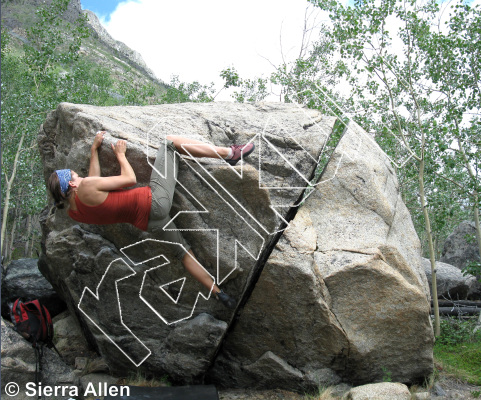 photo of Go Figure, V3 ★★★ at Fat City from Yukon Bouldering