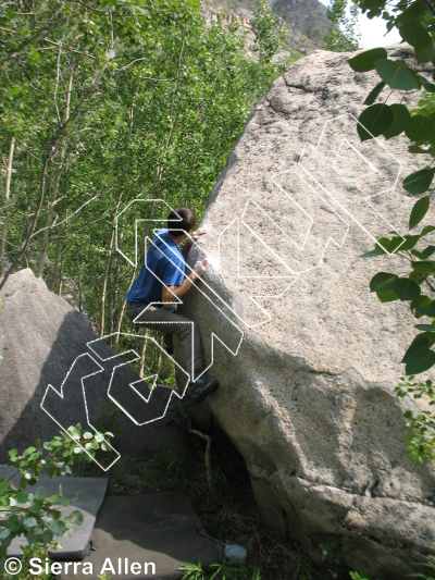 photo of Coin-op, V4 ★★ at The Laundromat from Yukon Bouldering