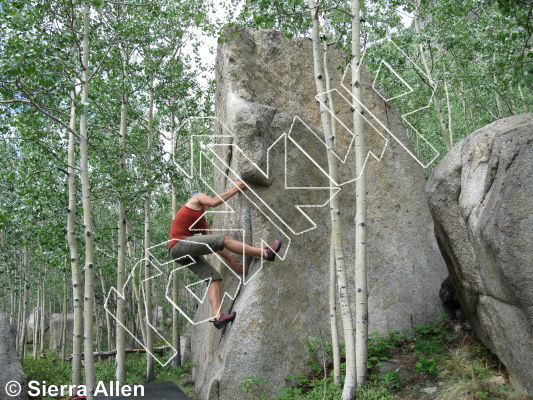 photo of Spotter Assisted Suicide, V3 ★★★ at Stone Hinge from Yukon Bouldering