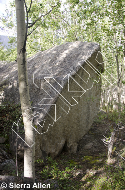 photo of Cornerstone, V0 ★★★ at The Temple from Yukon Bouldering