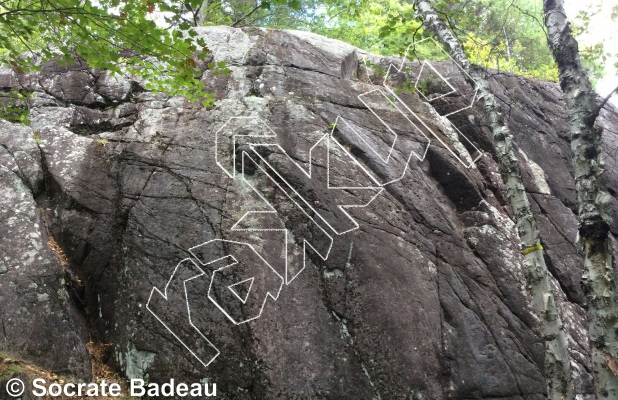 photo of L'Étang et le Mur Central from Québec: La Forêt Ouareau