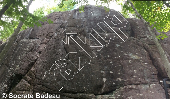 photo of L'Étang et le Mur Central from Québec: La Forêt Ouareau