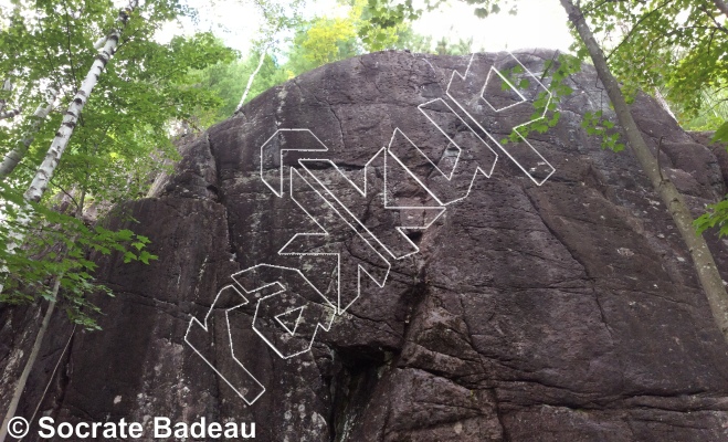 photo of L'Étang et le Mur Central from Québec: La Forêt Ouareau