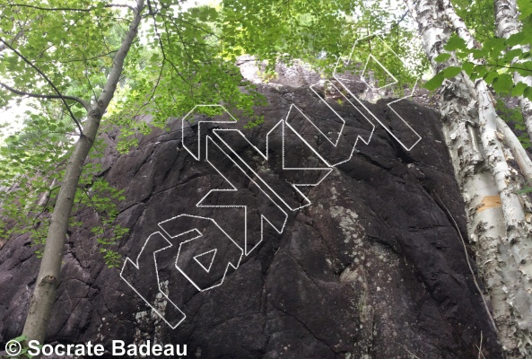 photo of L'Étang et le Mur Central from Québec: La Forêt Ouareau