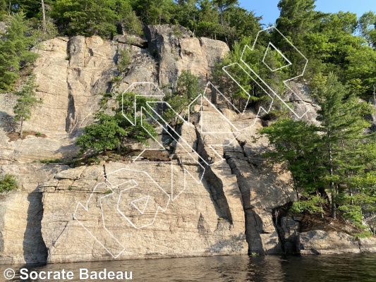 photo of Les Abeilles from Québec: Escalade Parc régional du Poisson Blanc