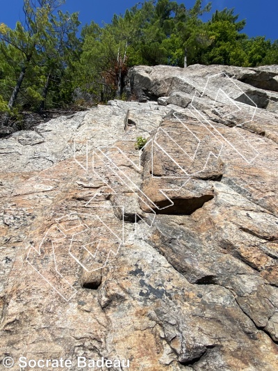 photo of Paroi Amiral from Québec: Escalade Parc régional du Poisson Blanc