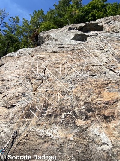 photo of Paroi Amiral from Québec: Escalade Parc régional du Poisson Blanc