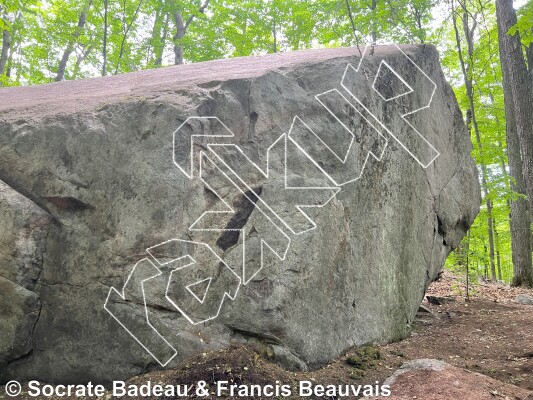 photo of Blocs du Chenal from Québec: Escalade Parc régional du Poisson Blanc