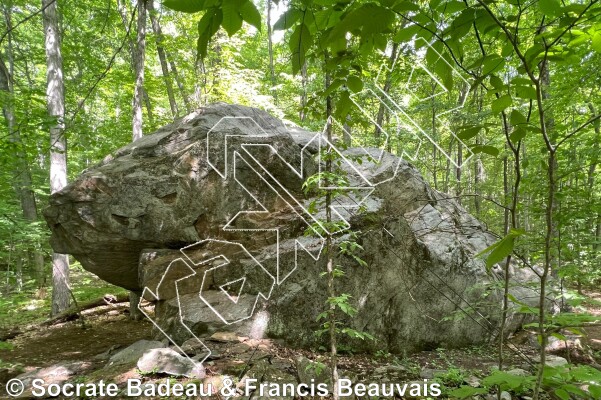 photo of Blocs du Chenal from Québec: Escalade Parc régional du Poisson Blanc