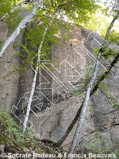 photo of Le Couloir from Québec: Escalade Parc régional du Poisson Blanc