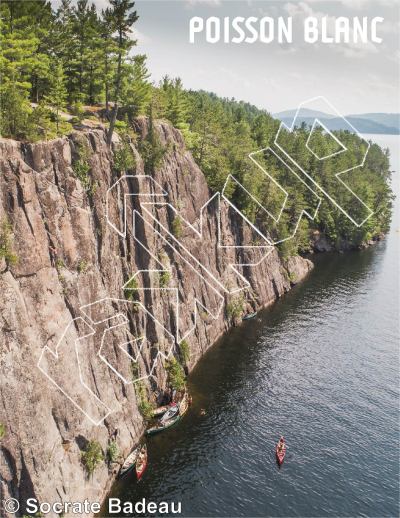 photo of Information Générale from Québec: Escalade Parc régional du Poisson Blanc