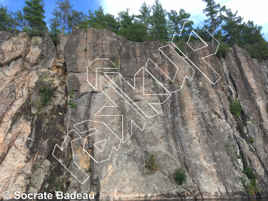 photo of Paroi Éléphant  from Québec: Escalade Parc régional du Poisson Blanc