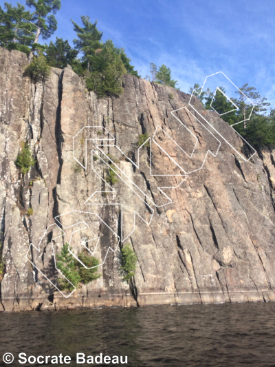 photo of Paroi Éléphant  from Québec: Escalade Parc régional du Poisson Blanc